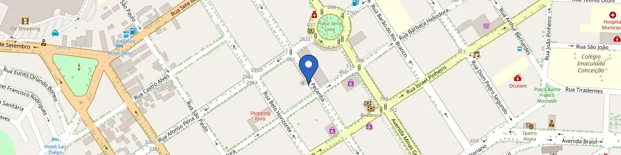 Mapa da estação Estacionamento Wilson Waz