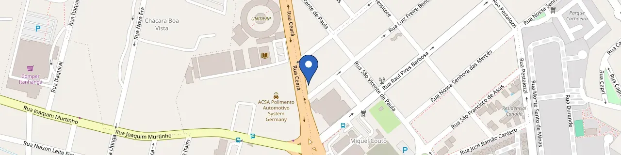 Mapa da estação Bmw Raviera Motors