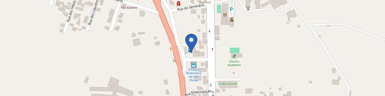 Mapa da estação Posto Das Flores