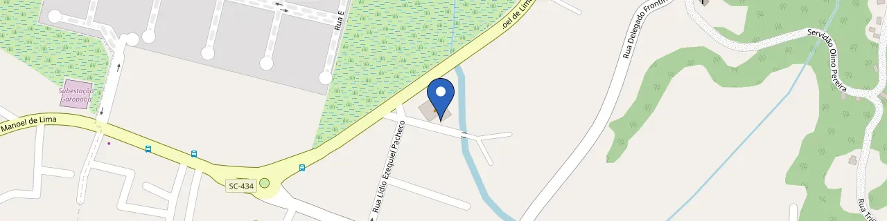 Mapa da estação Restaurante Zanoni