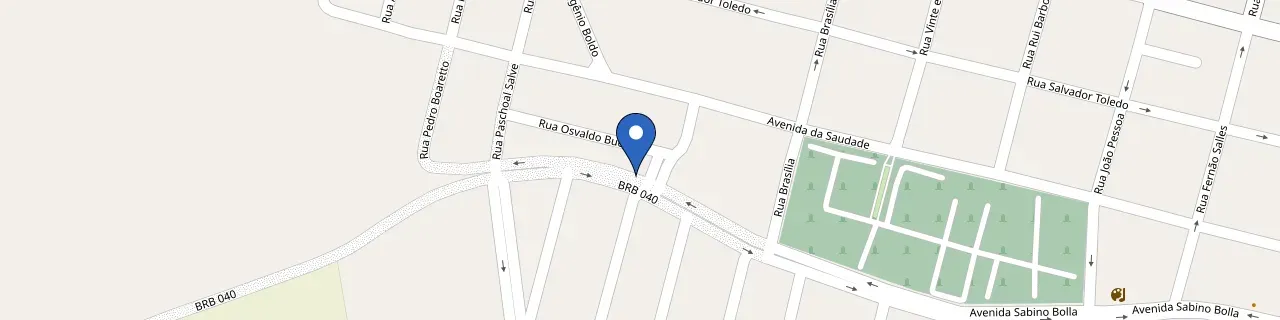 Mapa da estação Residência