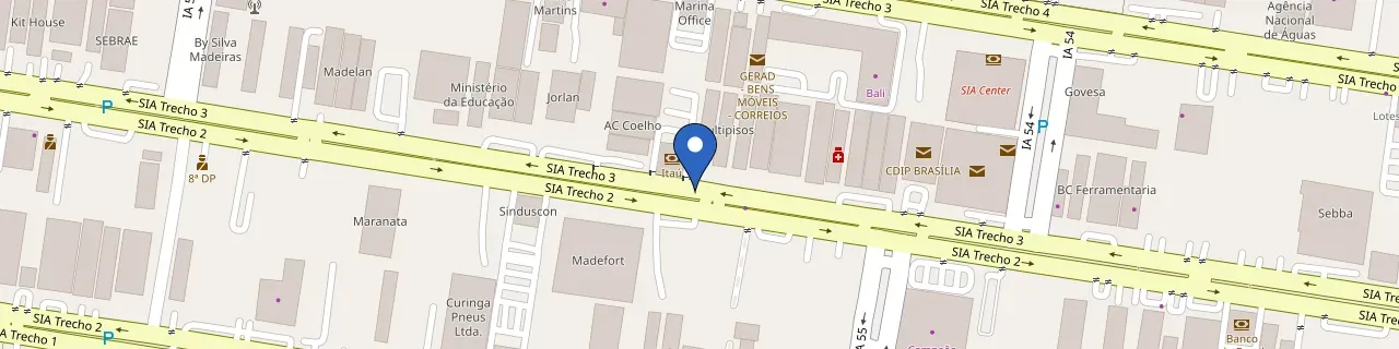 Mapa da estação Isofen - Sia Trecho 3