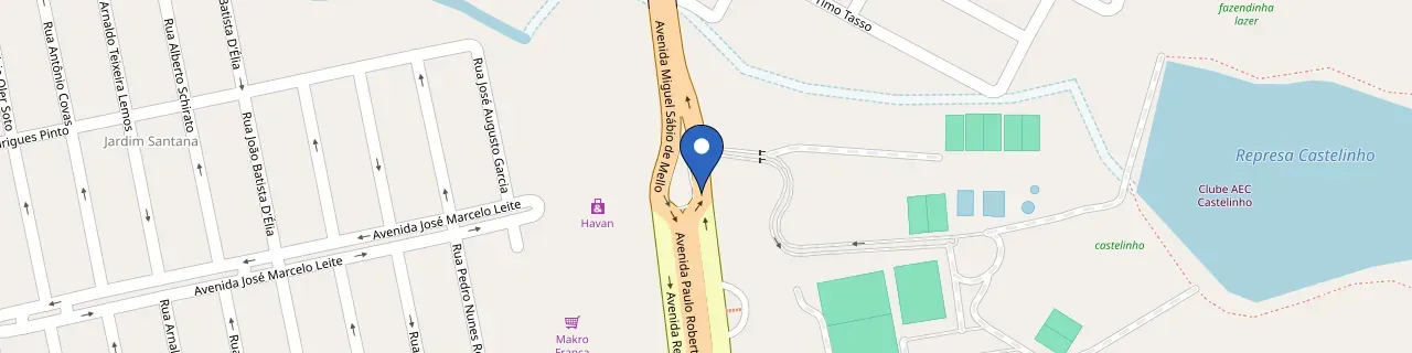 Mapa da estação AEC Castelinho