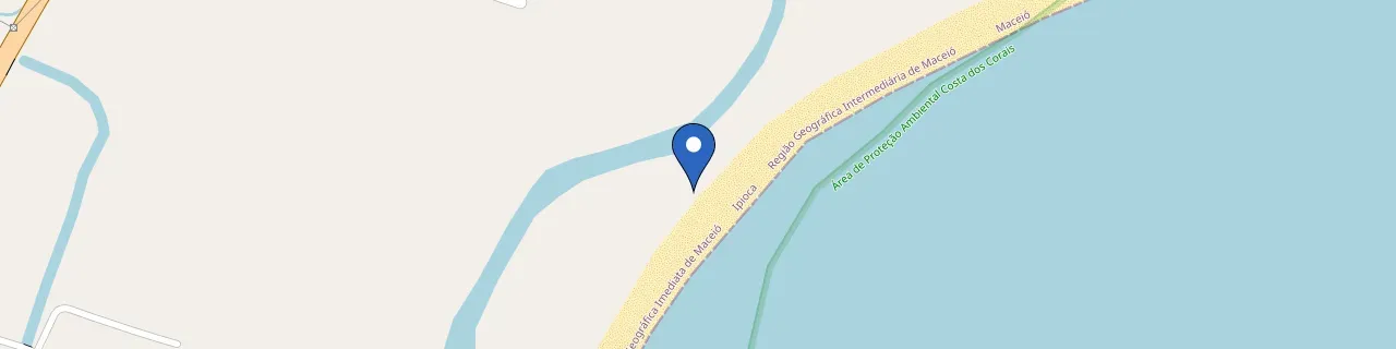 Mapa da estação Corais Beach Club