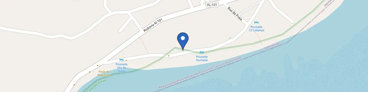 Mapa da estação Pousada Humaitá