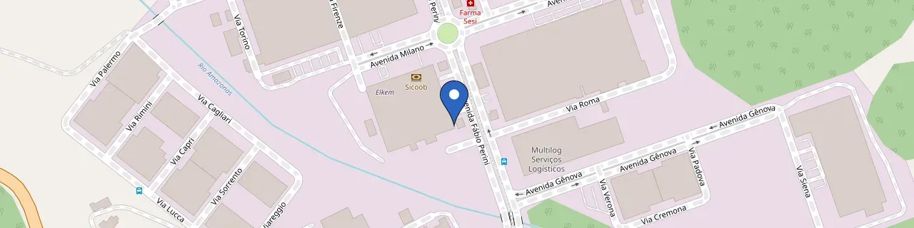 Mapa da estação Rota Verde - Sicoob