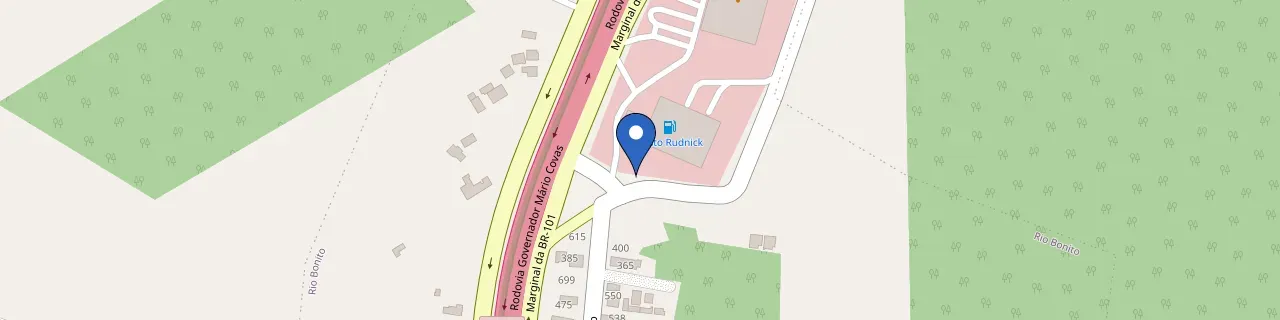 Mapa da estação Posto Rufino Norte