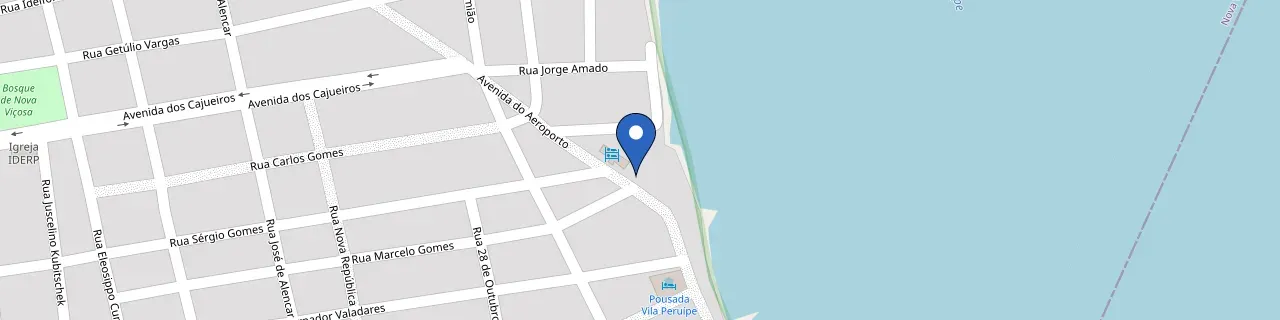 Mapa da estação Pousada Iracema