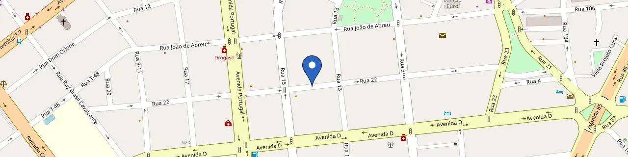 Mapa da estação Tarsila Do Amaral