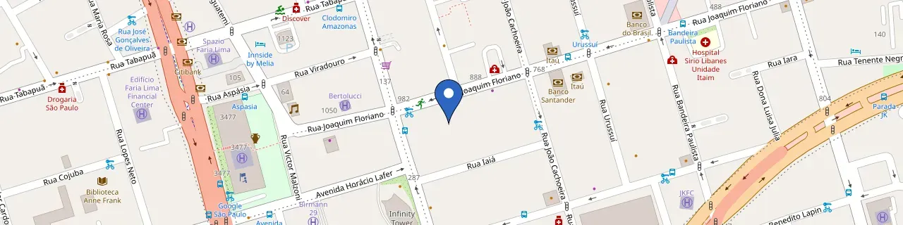 Mapa da estação Edifício Joaquim Floriano - Zletric