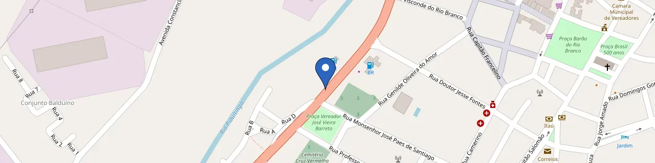 Mapa da estação Posto Estanciano