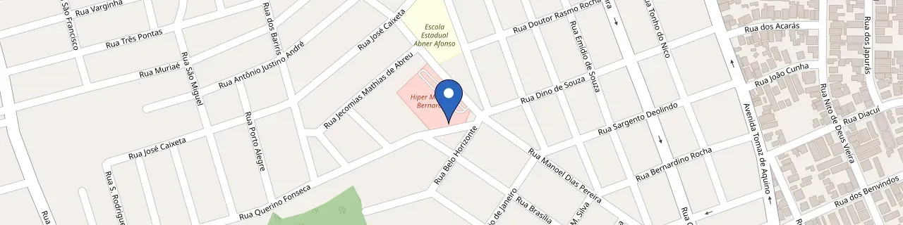 Mapa da estação Supermercado Bernardão