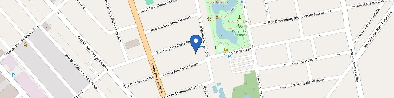 Mapa da estação Radisson Anápolis Hotel