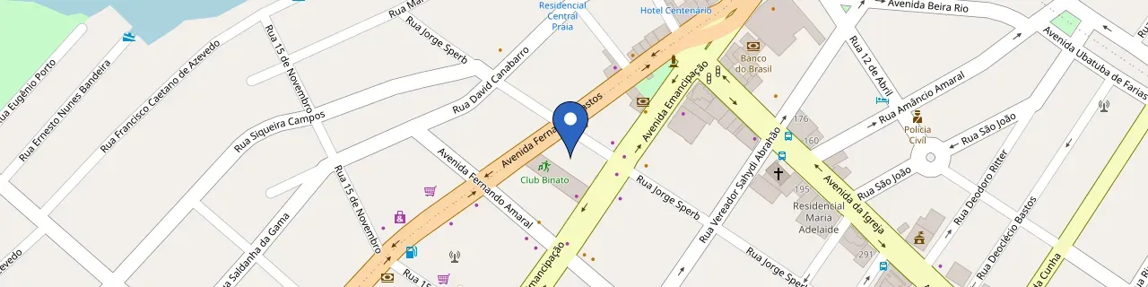 Mapa da estação Posto Jam Tramandaí