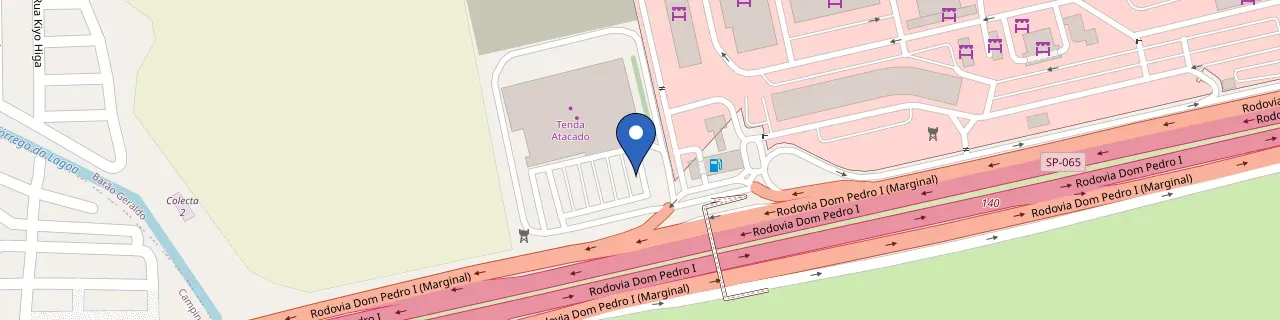 Mapa da estação Volvo Recharge - Tenda Atacado CEASA Campinas