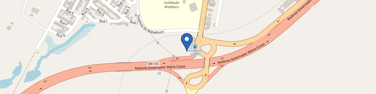 Mapa da estação Posto Ipiranga - Trevo De Propriá SE - Sentido Sul