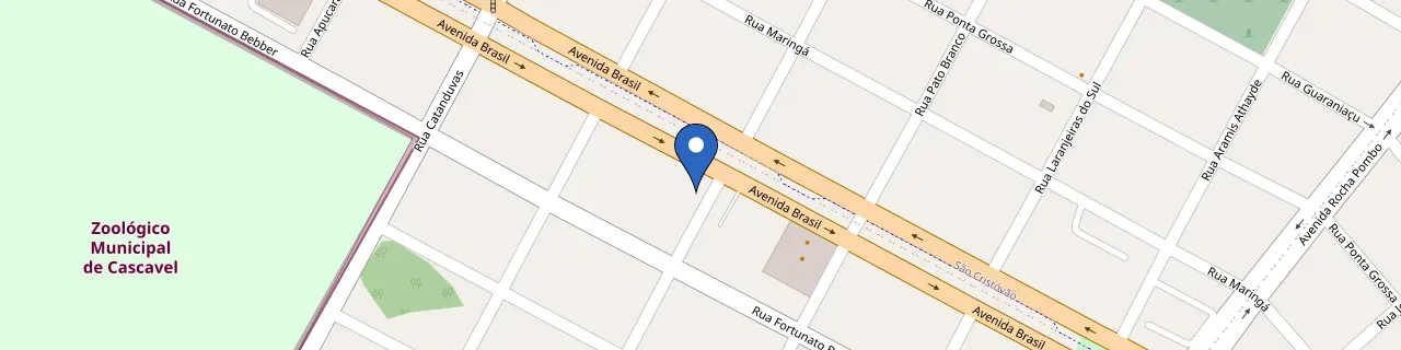 Mapa da estação Bionova Cascavel