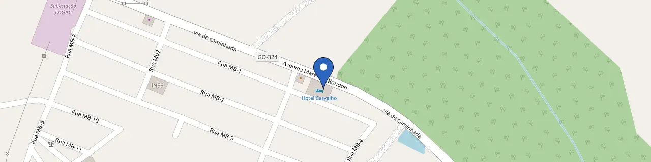 Mapa da estação Carvalho Hotel