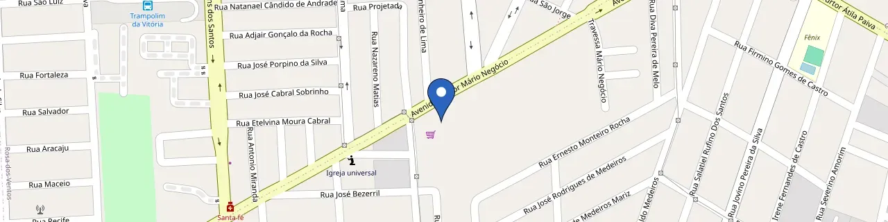 Mapa da estação Cidade Atacadão