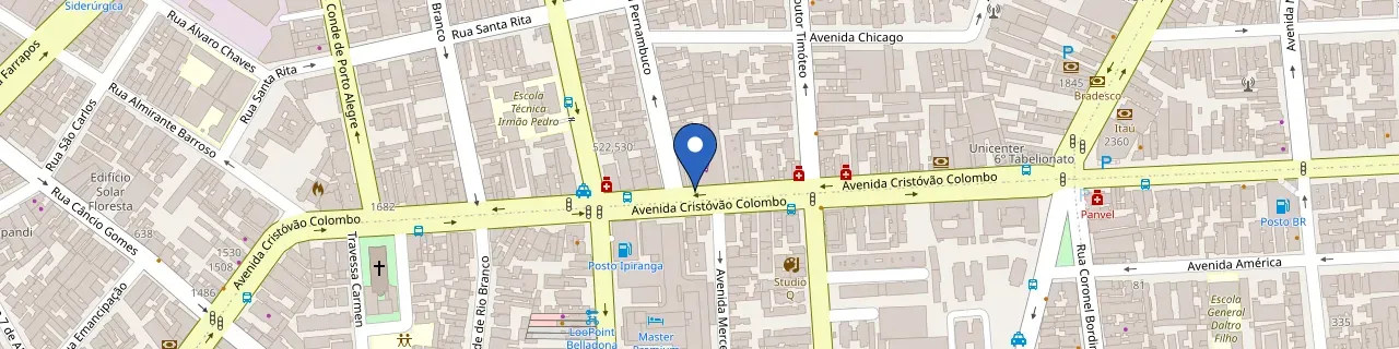 Mapa da estação Super Rissul