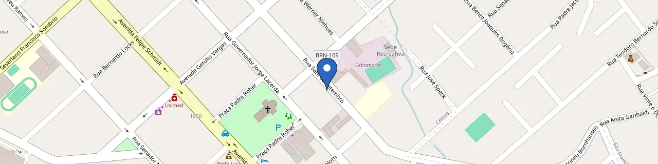 Mapa da estação Cerbranorte