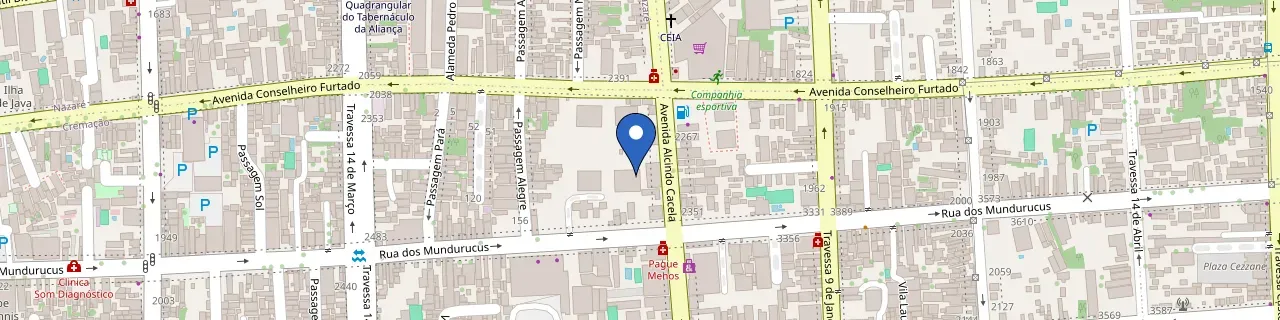 Mapa da estação M1 Locadora