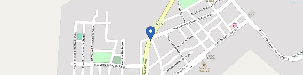 Mapa da estação Faz Sta Rita