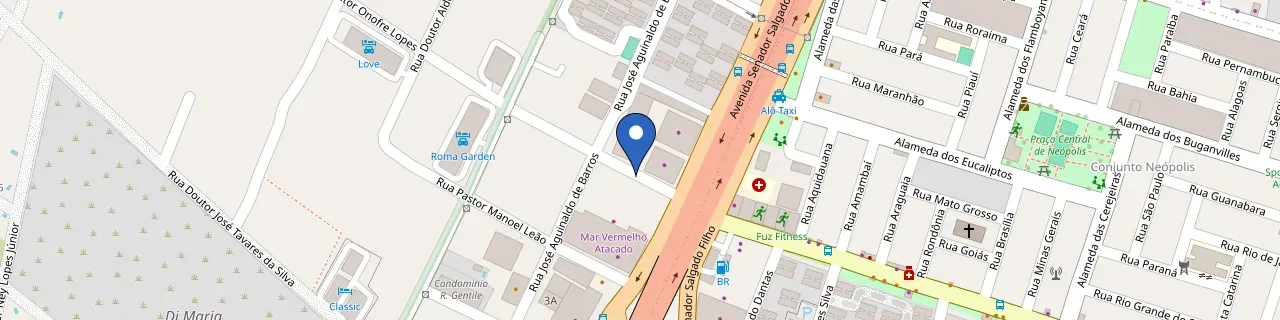 Mapa da estação Mar Vermelho Atacado