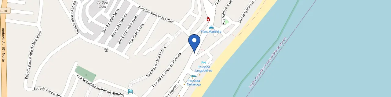 Mapa da estação Casarão Suítes