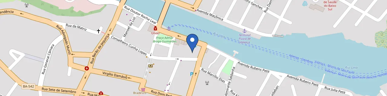 Mapa da estação Estacionamento Fonseca