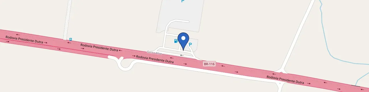 Mapa da estação Petrobras | Auto Posto Novo Pedágio