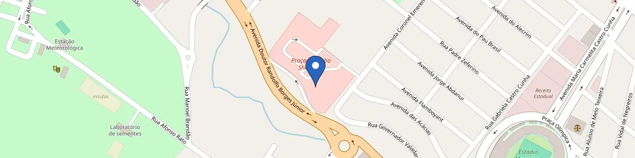 Mapa da estação Praça Uberaba Shopping