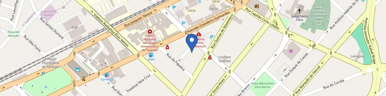 Mapa da estação Santo Steak Lounge Restaurante