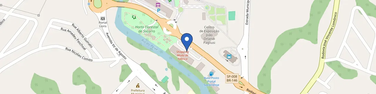 Mapa da estação Shopping Moda De Fábrica