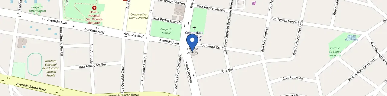 Mapa da estação Residência