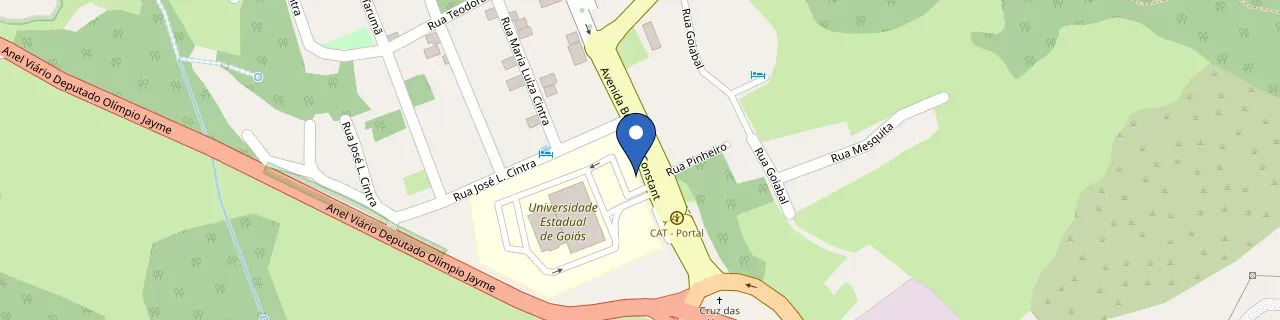 Mapa da estação Pirenópolis Bico