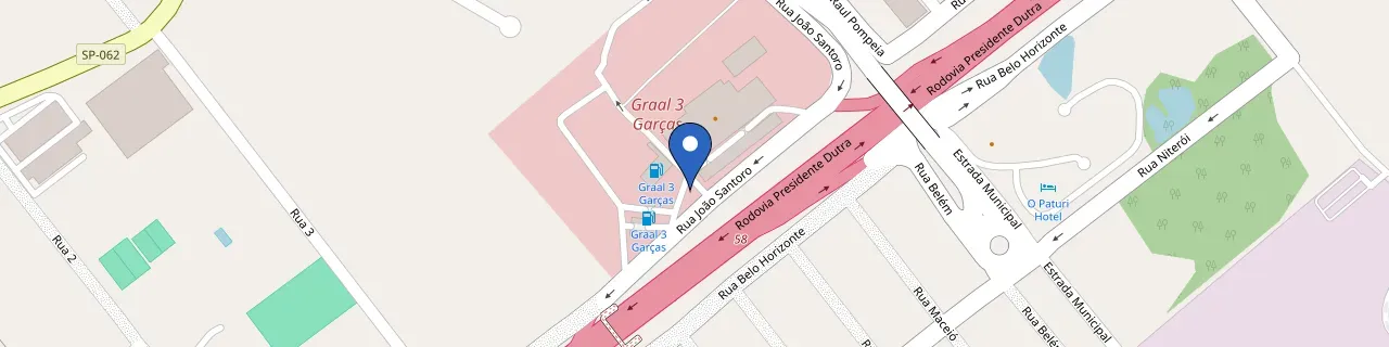 Mapa da estação Eletrograal Três Garças