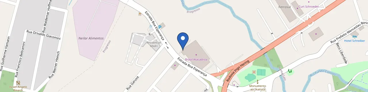 Mapa da estação Rota Verde - Sicoob | Rio Do Sul