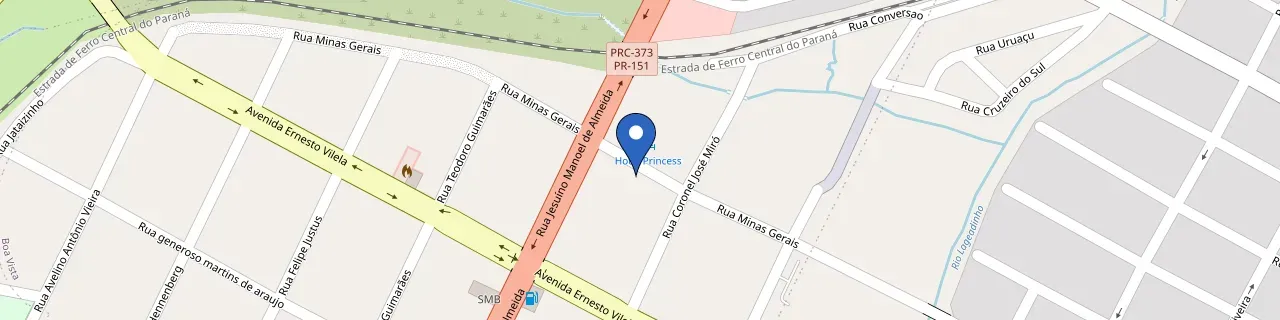 Mapa da estação Hotel Princess