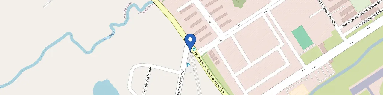 Mapa da estação Hotel Fazenda Mazzaropi