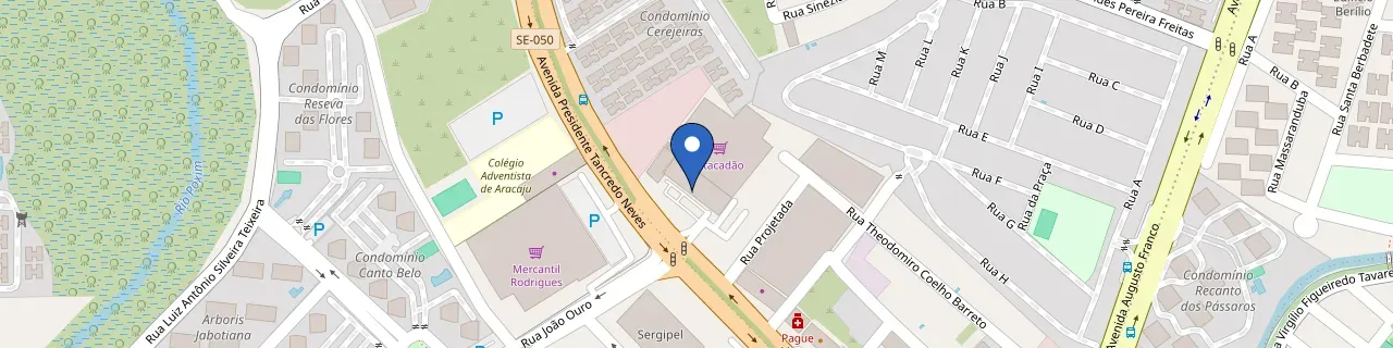 Mapa da estação Atacadão