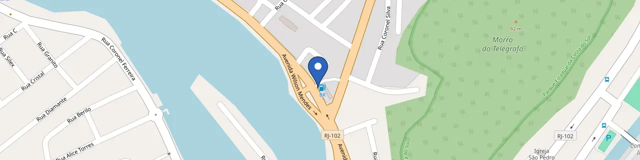 Mapa da estação Canal Da Lagoa