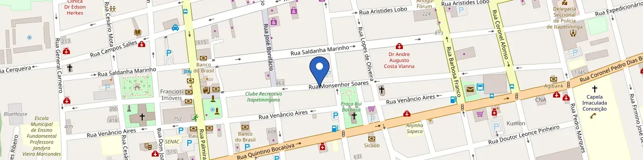 Mapa da estação Hotel Universitário