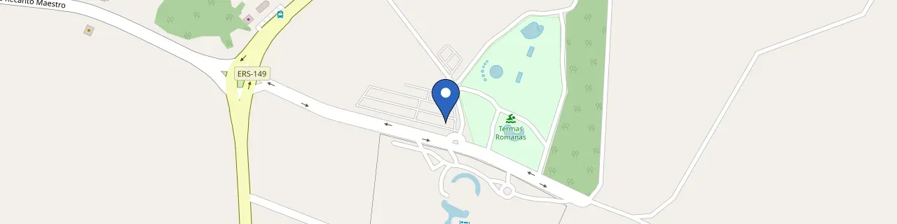 Mapa da estação Estacionamento Termas Romanas