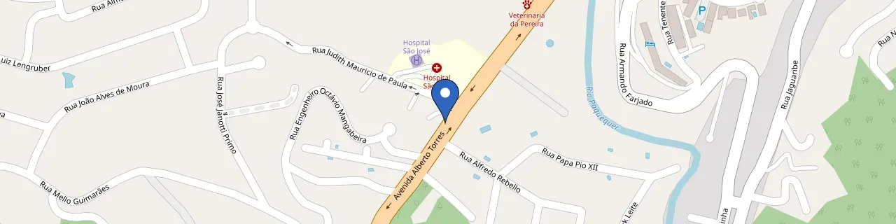 Mapa da estação BM Rio Teresópolis