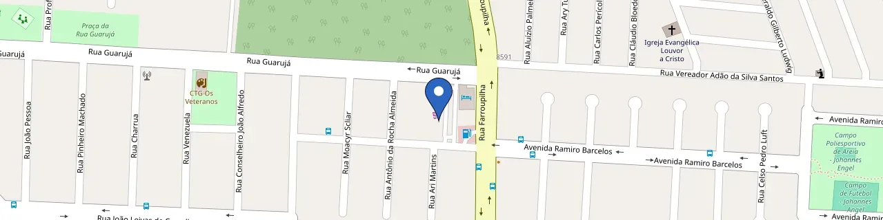 Mapa da estação Luminova Viezzer Guarujá