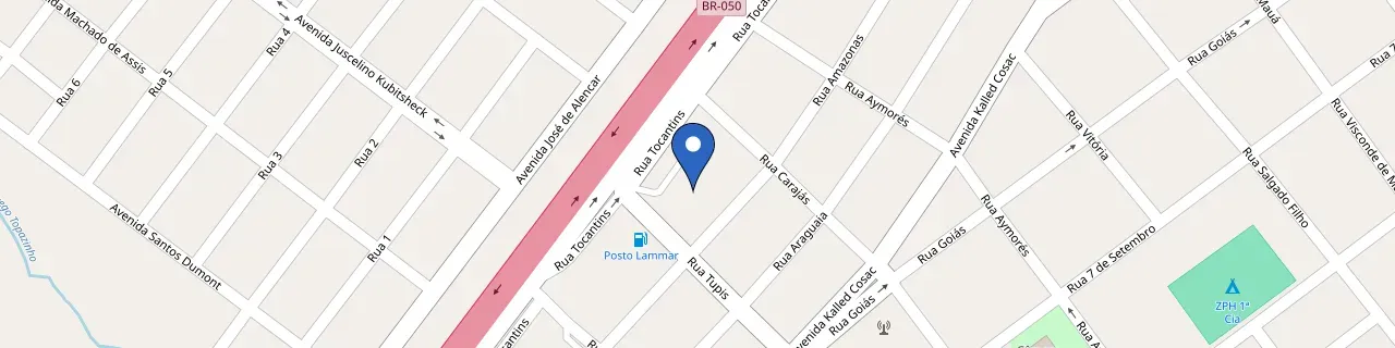 Mapa da estação Posto Rota 050