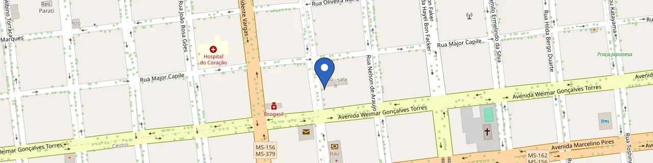 Mapa da estação Hotel Bahamas