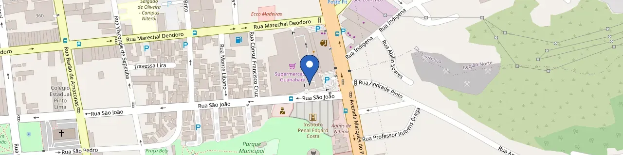 Mapa da estação Niteroi Recar Guanabara Niteroi