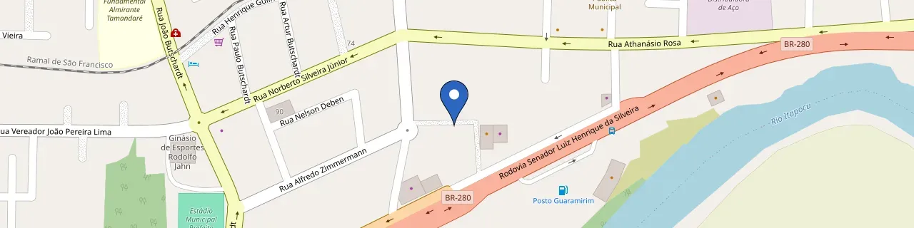 Mapa da estação Ilumisam Energia Solar